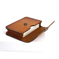 Handmade Leather Mens Change Wallet Card Wallet Front Pocket Wallets Small Wallets for Men