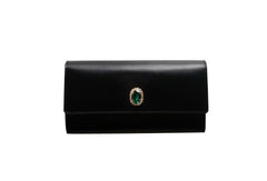 Genuine leather bifold Cute billfold clutch purse long wallet purse clutch women - EverHandmade