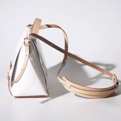 Handmade Fashion Leather White Womens Handbag Shoulder Bag for Women