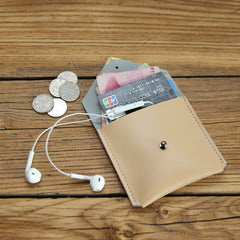 Cute LEATHER Womens Small Envelope Change Wallet Leather Card Wallet FOR Women