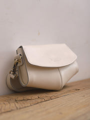 Cute LEATHER Side Bags Sling Bag WOMEN Saddle SHOULDER BAG Small Crossbody Purses FOR WOMEN