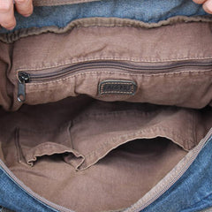 Denim Blue Mens Womens Large Shoulder Bag Handbag Blue Jean Messenger Bag For Men