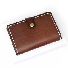Leather Mens Small Card Wallets Front Pocket Wallet Cool Change Wallet for Men