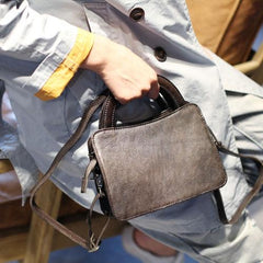 Top Handle Satchel Bag Brown Leather Satchel Purse - Annie Jewel