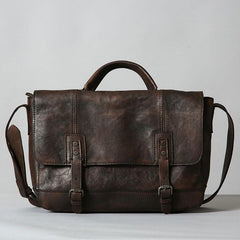Handmade Leather Mens Cool Shoulder Bag Messenger Bag for men