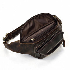 COOL LEATHER MENS FANNY PACK FOR MEN BUMBAG Vintage WAIST BAGS for Men