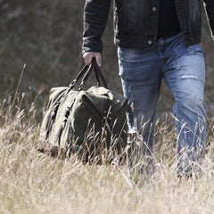 oversized duffle bags Green Canvas Duffle Bag Waxed Canvas Duffle Bag Canvas and Leather Duffle Bag Weekender Duffle Bag