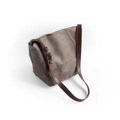Vintage LEATHER WOMENs Bucket SHOULDER BAG Barrel Crossbody Purse FOR WOMEN