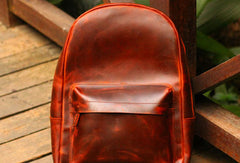 Cool Leather Mens Backpack Vintage Travel Backpack Hiking Backpack for men - EverHandmade