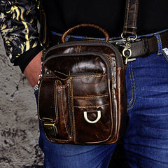 Vintage Leather Belt Pouches for Men Waist Bag BELT BAG Shoulder Bag For Men