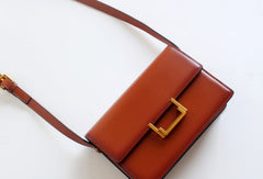 Genuine Leather Saddle Purse Bag Shoulder Bag for Women Leather Crossbody Bag - EverHandmade