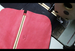 Genuine Leather billfold Long Wallet Zipper Slim Wallet Coin Change Card Wallet Purse For Women