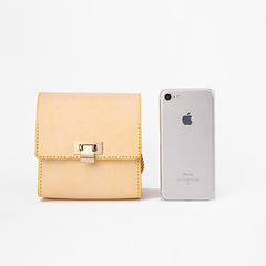 Cute Leather Womens Mini Chain Crossbody Purse Makeup Tiny Chain Shoulder Bags for Women