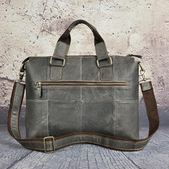 Vintage Leather Laptop Bags Business Bag Work Bag Mens Briefcases for Men