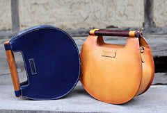 Handmade handbag purse leather crossbody bag purse shoulder bag for women