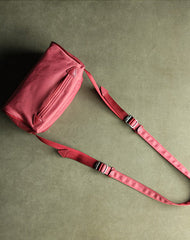 Small Womens Pink NYLON Shoulder Bag Purse Cute NYLON Crossbody Purse for Ladies
