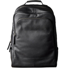 Cool Leather Mens Backpack Large Black Travel Backpack Hiking Backpack for men