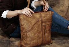 Handmade Leather handbag tote purse shoulder bag for women leather shopper bag - EverHandmade