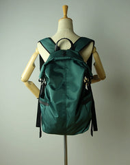 Womens Nylon Large Backpack Purse Bright Green Nylon Travel Backpack School Rucksack for Ladies