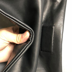 Genuine Leather Mens Clutch Cool Slim Wallet Zipper Clutch Wristlet Wallet for Men