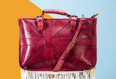 Handmade Handbag Briefcase Purse Leather Crossbody Bag Purse Shoulder Bag for Women - EverHandmade