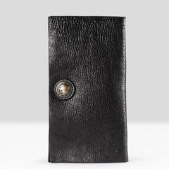 Handmade Leather Mens Cool Long Leather Wallet Bifold Clutch Wallet for Men