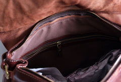 Handmade Leather messenger bacg stachel bag for women leather shoulder bag - EverHandmade