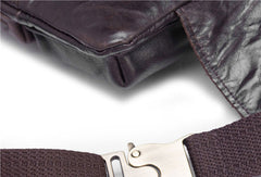 GENUINE LEATHER MENS SMALL CHEST BAG SLING BAG WAIST BAG HIP PACK BELT BAG FANNY PACK BUMBAG FOR MEN