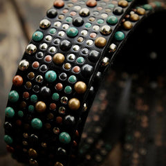 Handmade Genuine Leather Mens Belt Custom Cool Leather Men Black Belts for Men