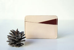 Handmade leather card slot small wallet purse coin wallet purse mini women - EverHandmade