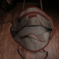 Fashion Brown Leather Tote Bag Shopper Bag Black Tote Purse For Women