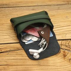 Cute LEATHER Womens Small Change Wallet Leather Card Wallet FOR Women