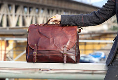 Handmade messenger bag briefcase satchel purse leather crossbody bag  shoulder bag women