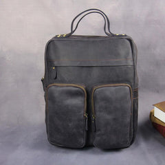 Cool Vintage Mens Leather School Backpack Satchel Backpack Leather Travel Backpack for Men