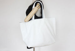 Handmade Vintage Leather Oversize Tote Bag Shoulder Bag Handbag For Women - EverHandmade