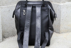 Genuine handmade Handbag Leather backpack bag shoulder bag black women leather purse