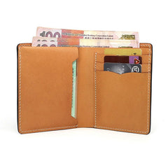 Cool Leather Mens Camouflage Small Wallet Front Pocket Wallet billfold Slim Wallet for Men