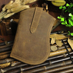 Small Mens Leather Belt Pouch Cell Phone Holster Belt Cases Waist Pouch for Men