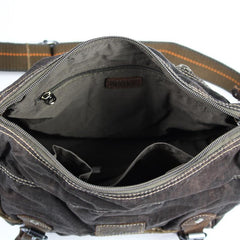 Denim Coffee Mens 10 inches Messenger Bag Dark Green Jean Postman Bag Courier Bag For Men