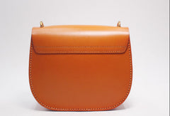 Handmade Leather Round Bag Crossbody Bag Shoulder Bag Purse for Women Leather Bag - EverHandmade