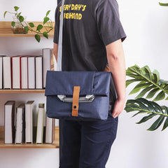 Oxford fabric Mens Side Bag Blue Handbag Tote Bag Messenger Bag Tote For Men