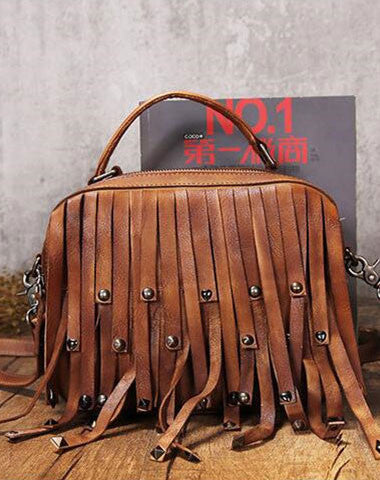 Handmade Leather handbags purse shoulder bag for women leather shopper bag - EverHandmade