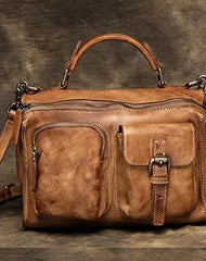 Handmade Leather handbag purse shoulder bag for women leather shopper bag - EverHandmade