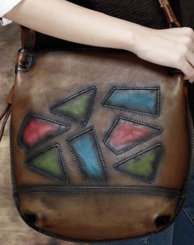 Handmade Leather crossbody purse shoulder bag for women leather messenger bag - EverHandmade