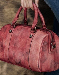 Handmade Leather handbag Boston bag purse shoulder bag for women leather shopper bag - EverHandmade