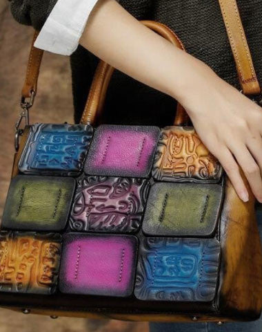 Handmade Leather crossbody purse shoulder bag for women leather messenger bag - EverHandmade