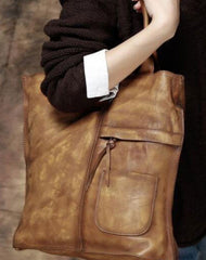 Handmade Leather handbag tote purse shoulder bag for women leather shopper bag - EverHandmade