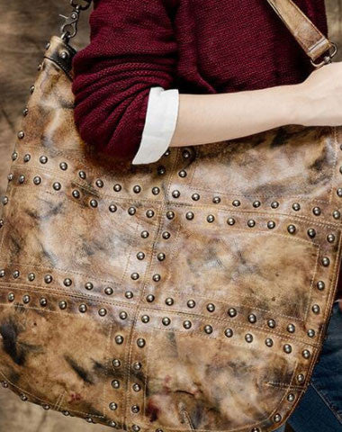 Handmade Leather handbag purse shoulder bag for women leather shopper bag - EverHandmade