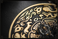 Handmade Leather Tibetan Mens Biker Chain Wallet Cool Leather Wallets Long Clutch Wallets for Men