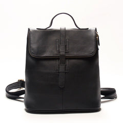 Fashion Black LEATHER WOMEN Backpacks Purse Cute School Backpack FOR WOMEN